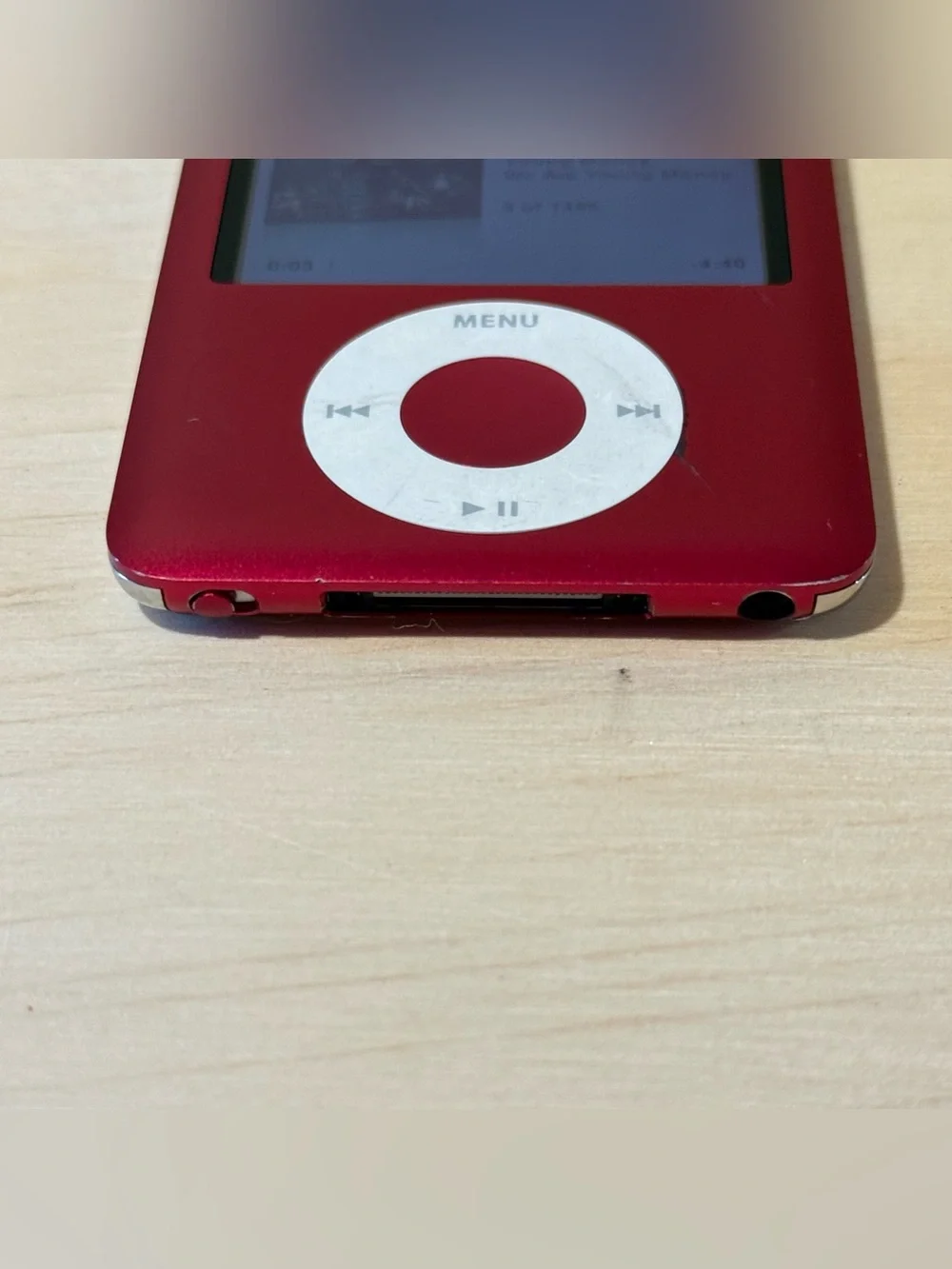 iPod Nano A1236 8GB Red Tested Battery 8-10Hr w/Charg-1485-Songs Read Info Blw!